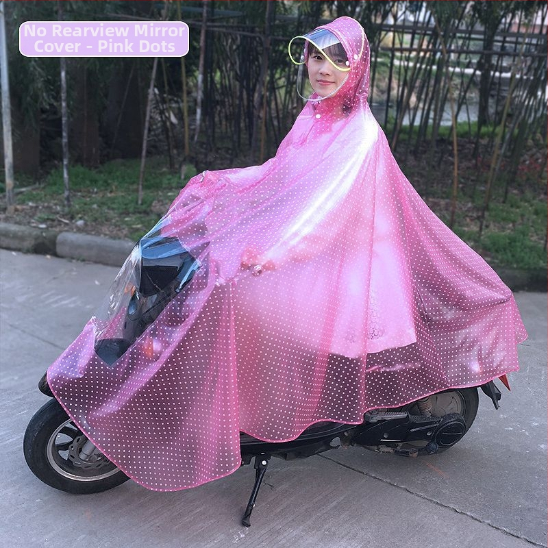 Pončo βροχής για μοτοσυκλέτα, διαφανές, παχύ, για έναν ενήλικα, ύφασμα αντίκτυπο