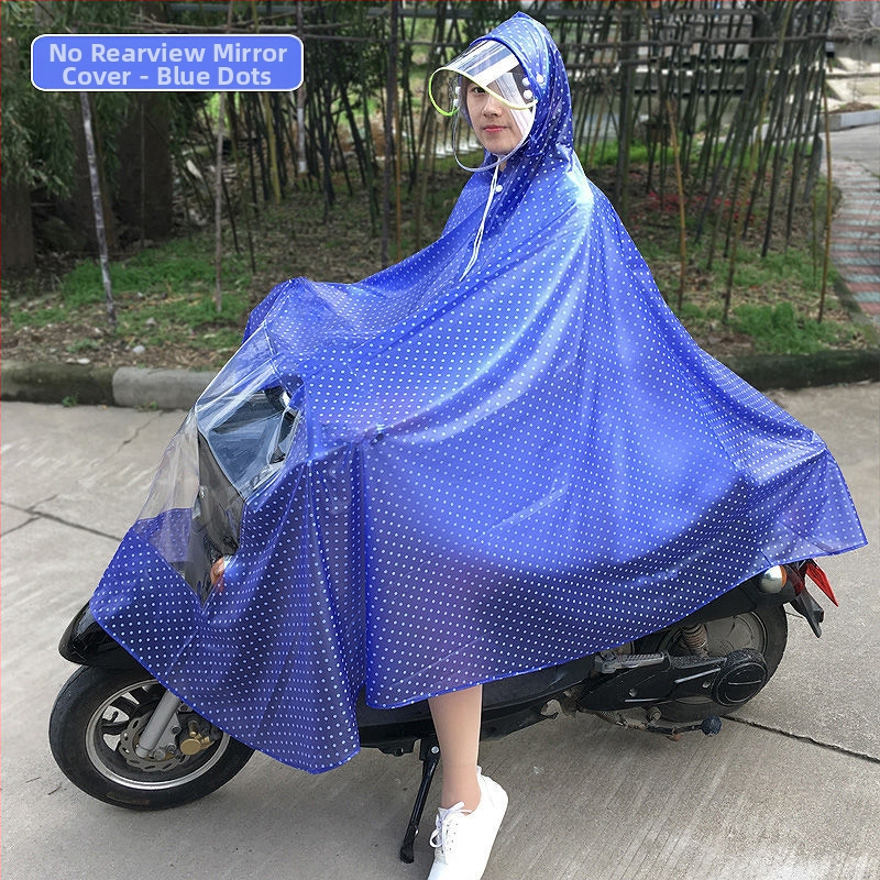 Pončo βροχής για μοτοσυκλέτα, διαφανές, παχύ, για έναν ενήλικα, ύφασμα αντίκτυπο