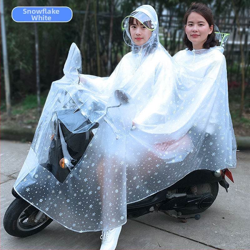 Pončo βροχής για μοτοσυκλέτα, διαφανές, παχύ, για έναν ενήλικα, ύφασμα αντίκτυπο