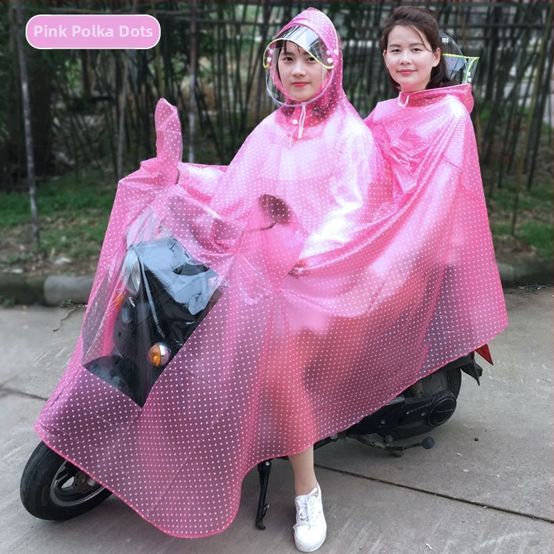 Pončo βροχής για μοτοσυκλέτα, διαφανές, παχύ, για έναν ενήλικα, ύφασμα αντίκτυπο
