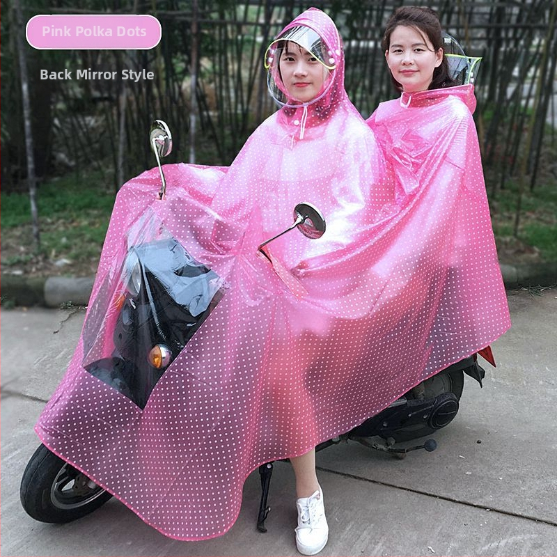 Pončo βροχής για μοτοσυκλέτα, διαφανές, παχύ, για έναν ενήλικα, ύφασμα αντίκτυπο
