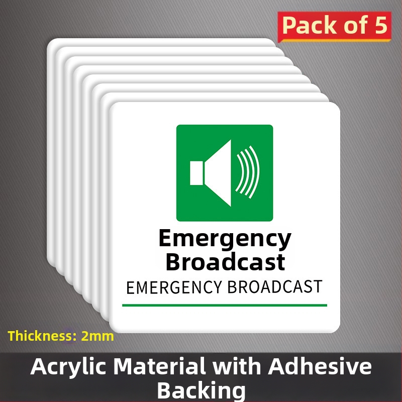 Beilong acryl požarna sigurnosna oznaka — ručni alarm gumb, prilagodljivo, zvukovno i svjetlosno signaliziranje