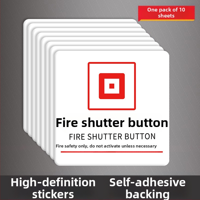 Beilong acryl požarna sigurnosna oznaka — ručni alarm gumb, prilagodljivo, zvukovno i svjetlosno signaliziranje