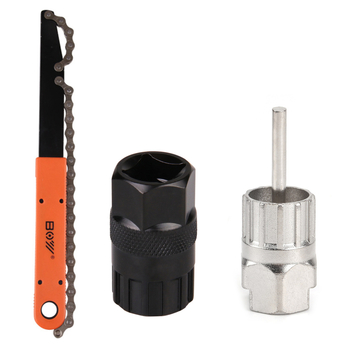 BOY Aluminijski alat za demontažu flywheela za bicikl — lančani ključ, kućište kasete, okretni alat za popravak