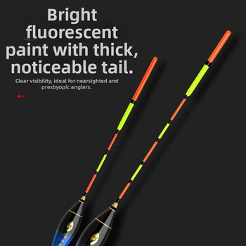 Plută de pescuit la gheață, sensibilitate înaltă, pentru ape puțin adânci, bandă vizibilă, material compozit