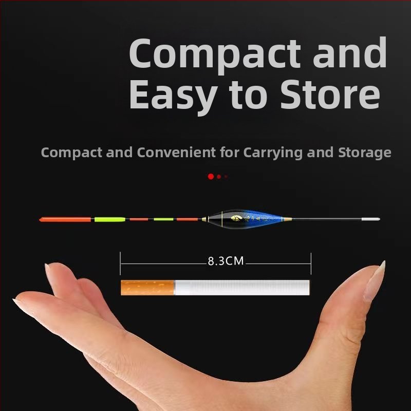 Plută de pescuit la gheață, sensibilitate înaltă, pentru ape puțin adânci, bandă vizibilă, material compozit