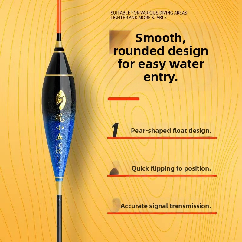 Plută de pescuit la gheață, sensibilitate înaltă, pentru ape puțin adânci, bandă vizibilă, material compozit