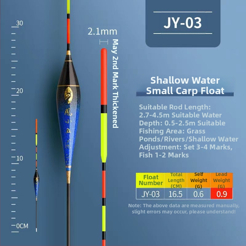 Plută de pescuit la gheață, sensibilitate înaltă, pentru ape puțin adânci, bandă vizibilă, material compozit