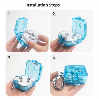 Protectívny kryt Nothing Ear 2 – priehľadný zrkadlový PC plášť, pevný obal, vstrekované formovanie, prispôsobiteľný (model 31934139477)