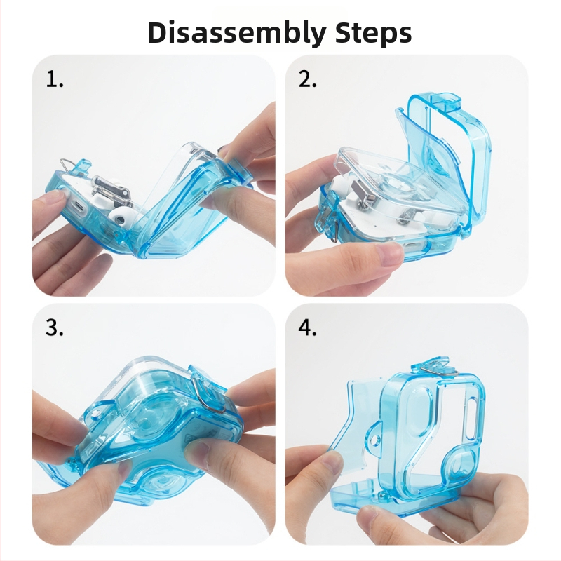 Protectívny kryt Nothing Ear 2 – priehľadný zrkadlový PC plášť, pevný obal, vstrekované formovanie, prispôsobiteľný (model 31934139477)