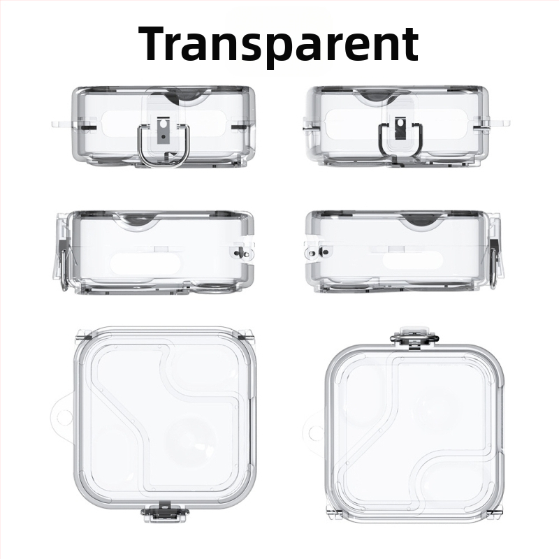 Protectívny kryt Nothing Ear 2 – priehľadný zrkadlový PC plášť, pevný obal, vstrekované formovanie, prispôsobiteľný (model 31934139477)