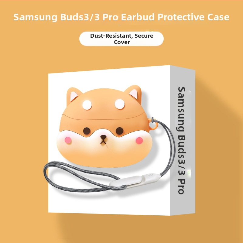 Ochranný kryt pre Samsung Galaxy Buds3 Pro – silikón, karikatúrny štýl, vstrekované formovanie, podpora prispôsobenia