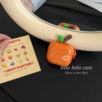 Zaštitna futrola s temom voća za Apple AirPods Pro seriju, TPU mekani kućište, injekcijsko oblikovanje
