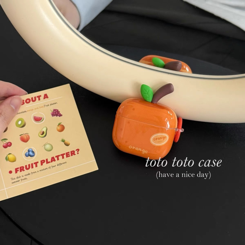 Zaštitna futrola s temom voća za Apple AirPods Pro seriju, TPU mekani kućište, injekcijsko oblikovanje