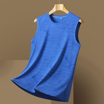 Ανδρικό γιλέκο από ice silk, χαλαρή γραμμή, γρήγορο στέγνωμα, καμουφλαρισμένο μοτίβο (Καλοκαίρι, Αθλητικές δραστηριότητες σε εξωτερικούς χώρους)