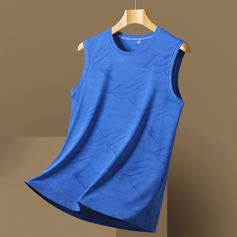 Ανδρικό γιλέκο από ice silk, χαλαρή γραμμή, γρήγορο στέγνωμα, καμουφλαρισμένο μοτίβο (Καλοκαίρι, Αθλητικές δραστηριότητες σε εξωτερικούς χώρους)