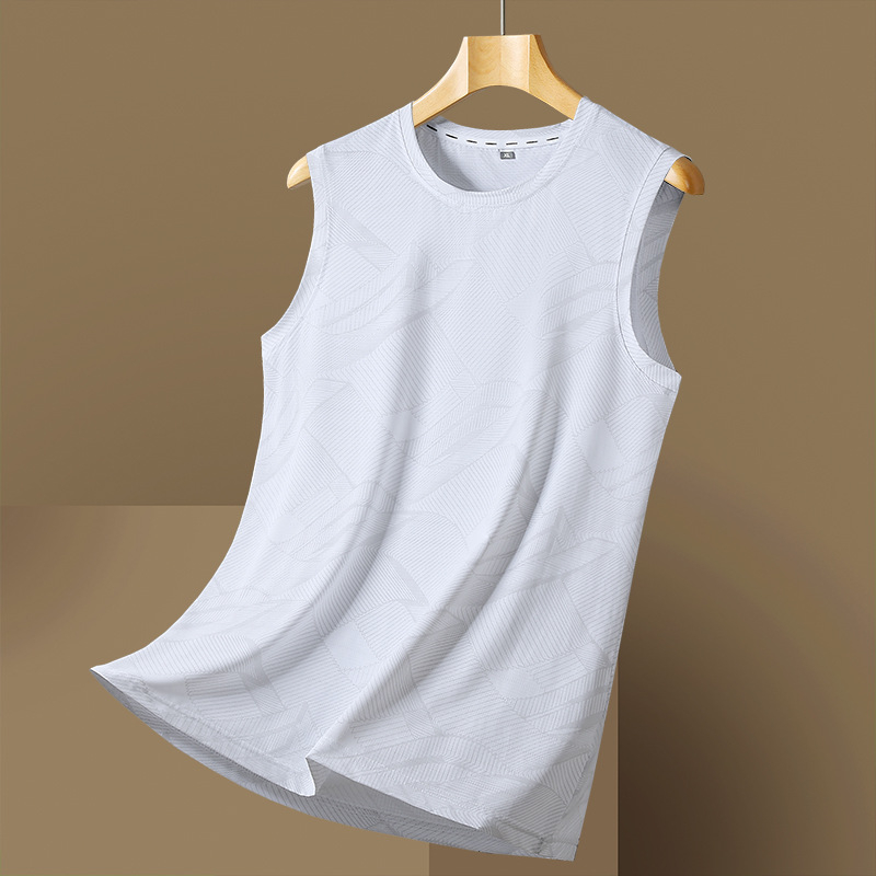 Ανδρικό γιλέκο από ice silk, χαλαρή γραμμή, γρήγορο στέγνωμα, καμουφλαρισμένο μοτίβο (Καλοκαίρι, Αθλητικές δραστηριότητες σε εξωτερικούς χώρους)