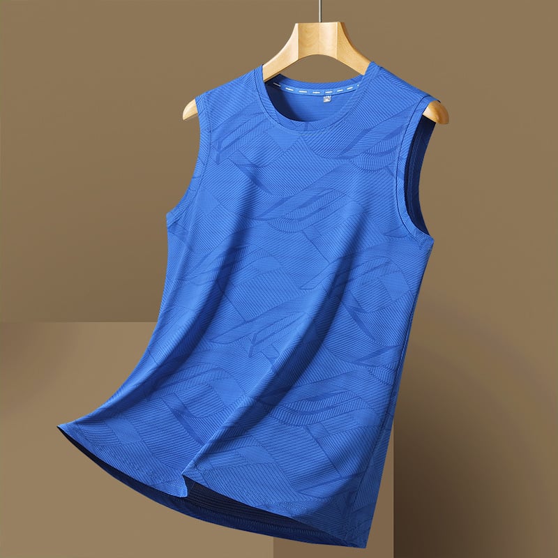 Ανδρικό γιλέκο από ice silk, χαλαρή γραμμή, γρήγορο στέγνωμα, καμουφλαρισμένο μοτίβο (Καλοκαίρι, Αθλητικές δραστηριότητες σε εξωτερικούς χώρους)
