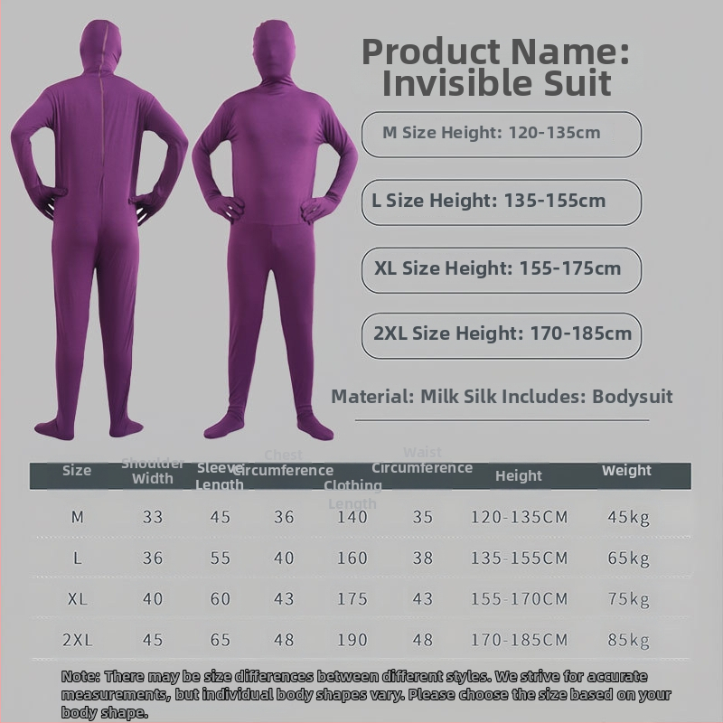 Unisex Halloween cosplay bodi – tkanina mliječne svile, smjesa Spandex-Poliester, jedinstveni komad, bez ovratnika, kazališni kostim