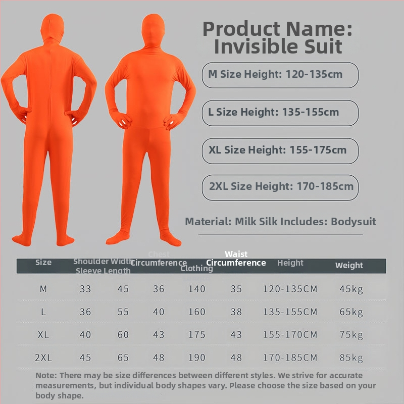 Unisex Halloween cosplay bodi – tkanina mliječne svile, smjesa Spandex-Poliester, jedinstveni komad, bez ovratnika, kazališni kostim