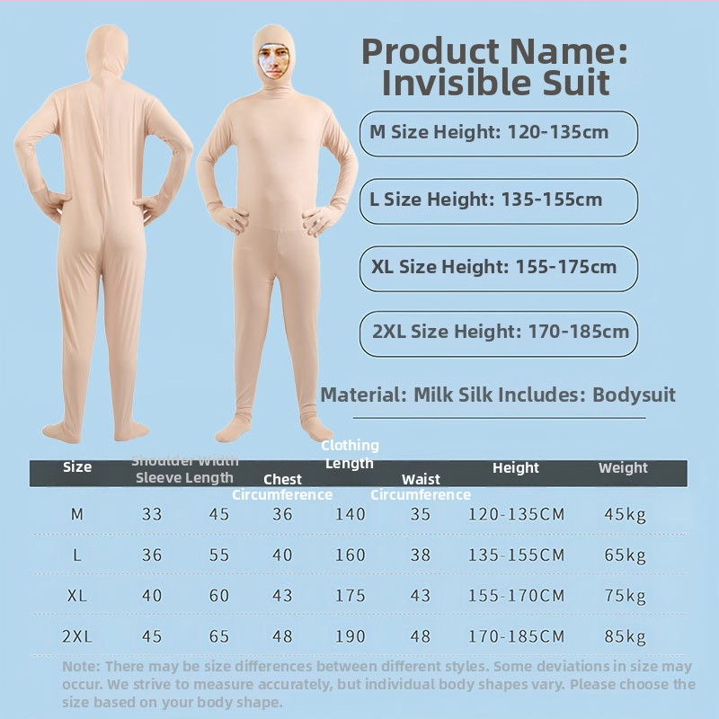 Unisex Halloween cosplay bodi – tkanina mliječne svile, smjesa Spandex-Poliester, jedinstveni komad, bez ovratnika, kazališni kostim