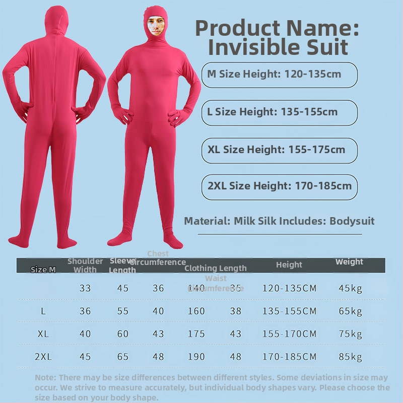 Unisex Halloween cosplay bodi – tkanina mliječne svile, smjesa Spandex-Poliester, jedinstveni komad, bez ovratnika, kazališni kostim