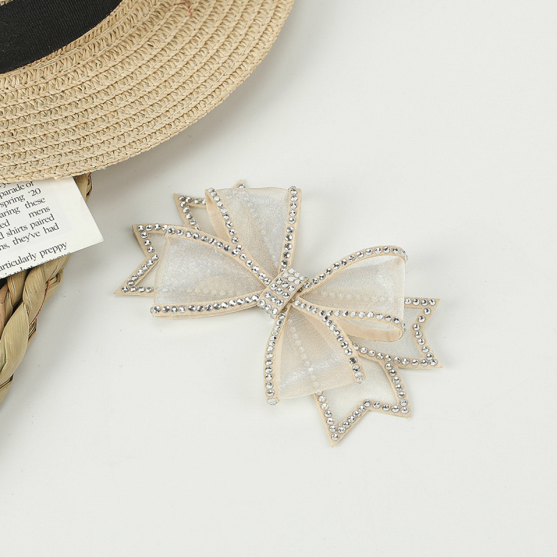 Detachable rhinestone bow shoe flower accessory za žene – Materijal: Fabric Mesh | Model: HS-09 | Stil: rhinestone bow