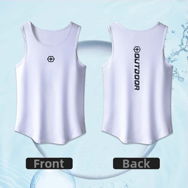 Ανδρικό γιλέκο γυμναστικής — γρήγορο στέγνωμα, διαπνοή, 90% πολυεστέρα, καλοκαίρι/άνοιξη, για τρέξιμο και ποδηλασία