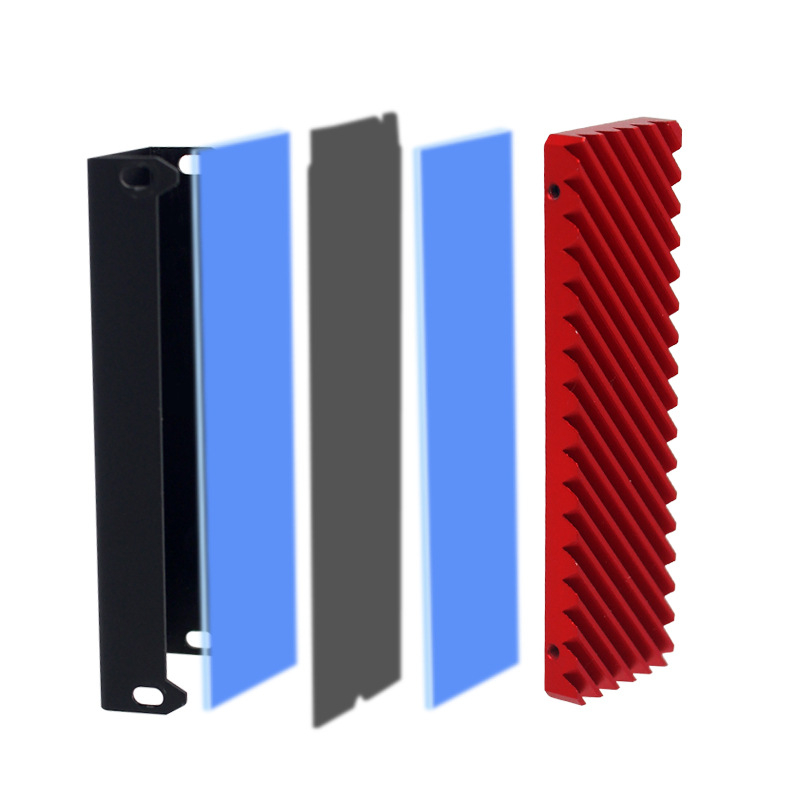 M.2 hladnjak za SSD/HDD – (aluminijski, 2 toplotne cijevi, model Gm-sr2205, za SSD/HDD)