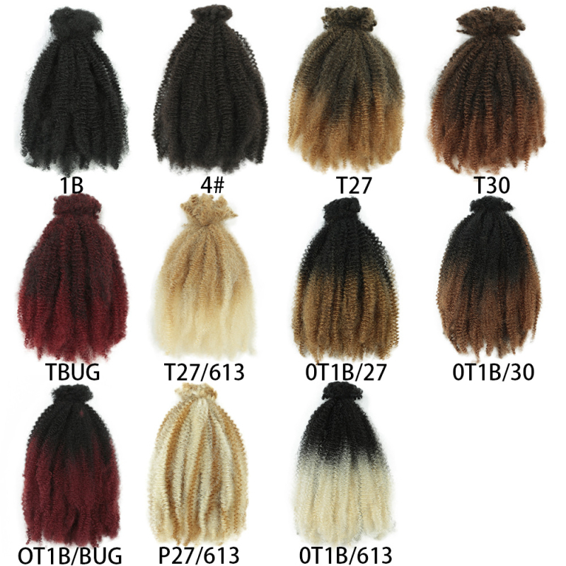 Fehérje-selyem anyagú paróka, Micro Twist, afrikai dreadlockok, rövid göndör haj, tartós fürtök — nem alkalmas színezésre vagy dauerre.