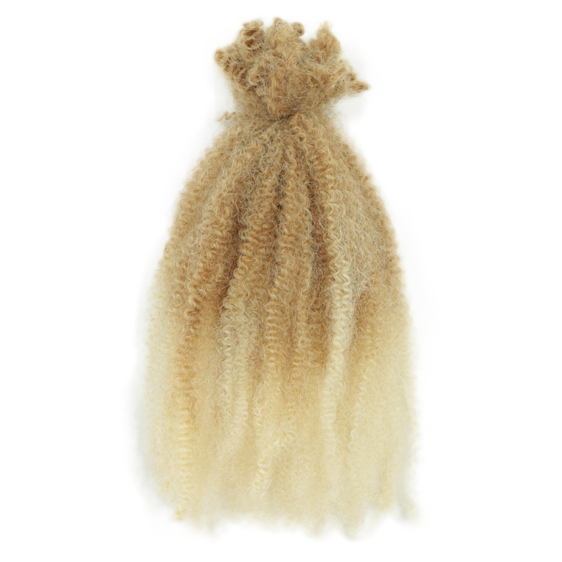 Fehérje-selyem anyagú paróka, Micro Twist, afrikai dreadlockok, rövid göndör haj, tartós fürtök — nem alkalmas színezésre vagy dauerre.