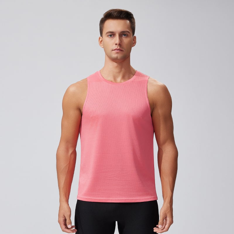 Άνδρας αμάνικος αθλητικός τοπ καλοκαιριού – αναπνεύσιμος πολυεστέρας, γρήγορο στέγνωμα, κατάλληλο για τρέξιμο και προπονήσεις