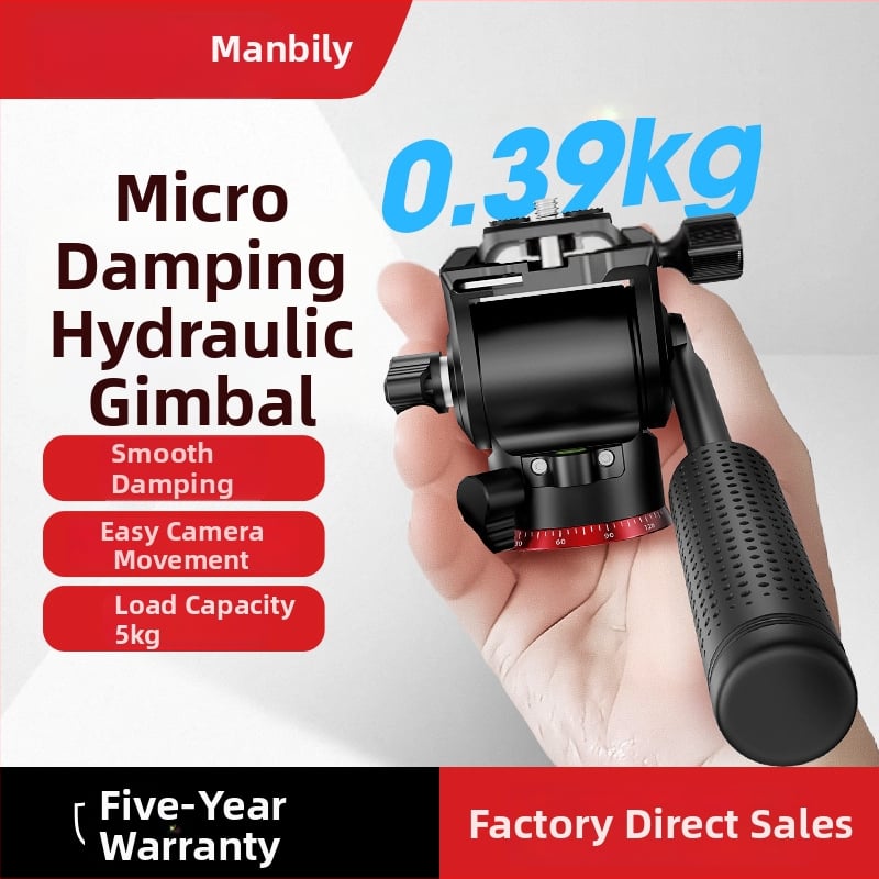 Hydra gimbal stabilizator za GoPro Max, aluminijska legura, 360° vertikalno i horizontalno okretanje, ARCA-Swiss brzi oslobađajući mehanizam, kompatibilan s 1/4 i 3/8 vijcima, model VH30
