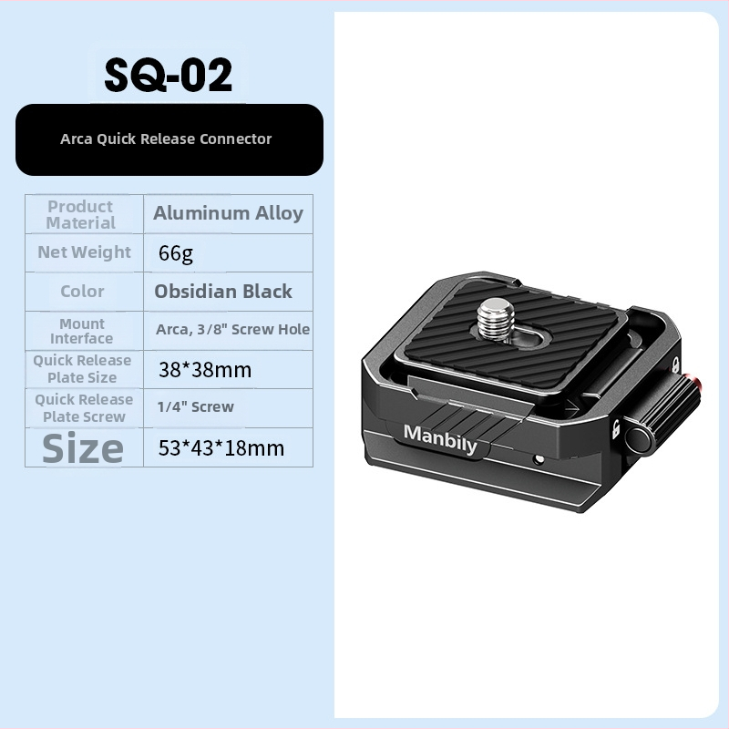 Hydra gimbal stabilizator za GoPro Max, aluminijska legura, 360° vertikalno i horizontalno okretanje, ARCA-Swiss brzi oslobađajući mehanizam, kompatibilan s 1/4 i 3/8 vijcima, model VH30