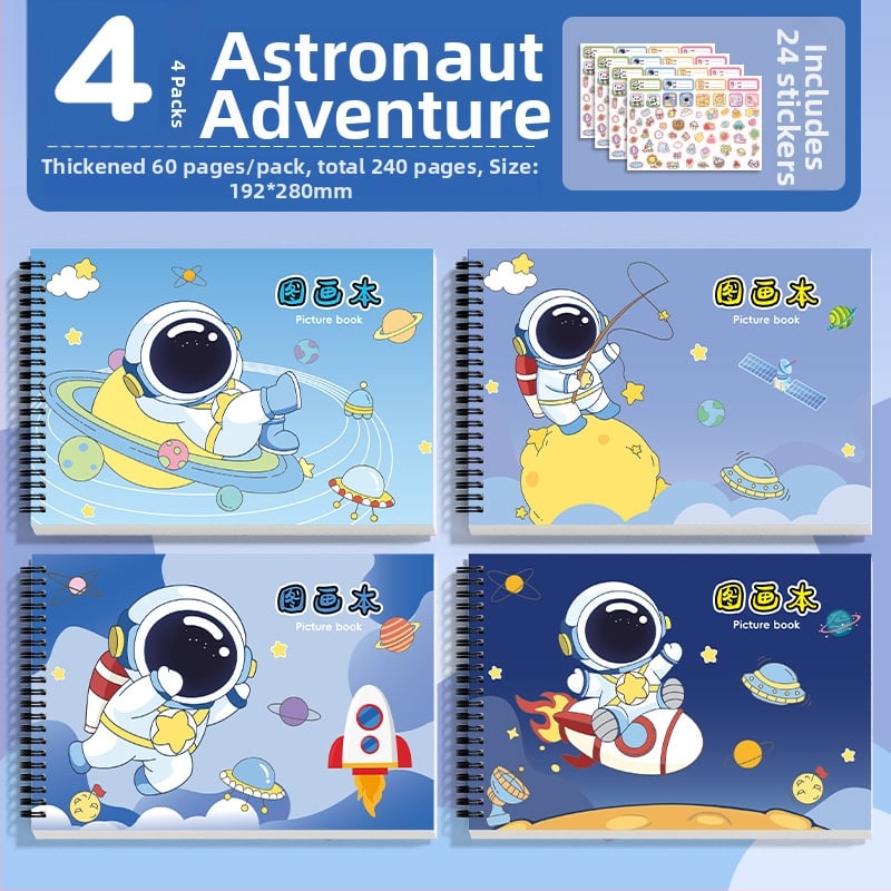 Τετράδιο ζωγραφικής με σπιράλ, παχιά χαρτιά, αντίσταση στη διαρροή μελάνης, 30 φύλλα