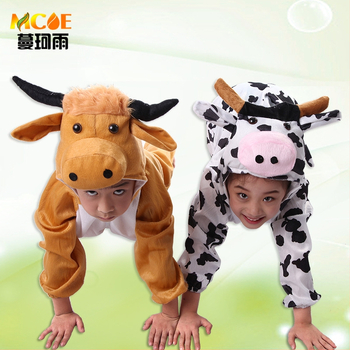 Dječja kazališna odjeća - Crtani stil - Meka kratka pliš materija - Glavni materijal: zecova krzno - Za uzrast 1–3 godine - Dugi rukavi