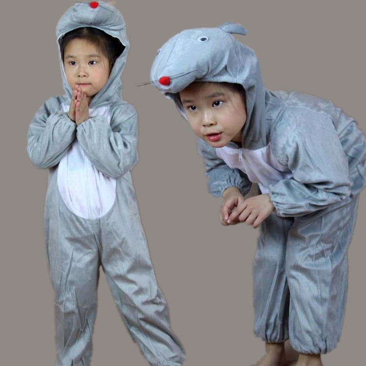 Dječja kazališna odjeća - Crtani stil - Meka kratka pliš materija - Glavni materijal: zecova krzno - Za uzrast 1–3 godine - Dugi rukavi