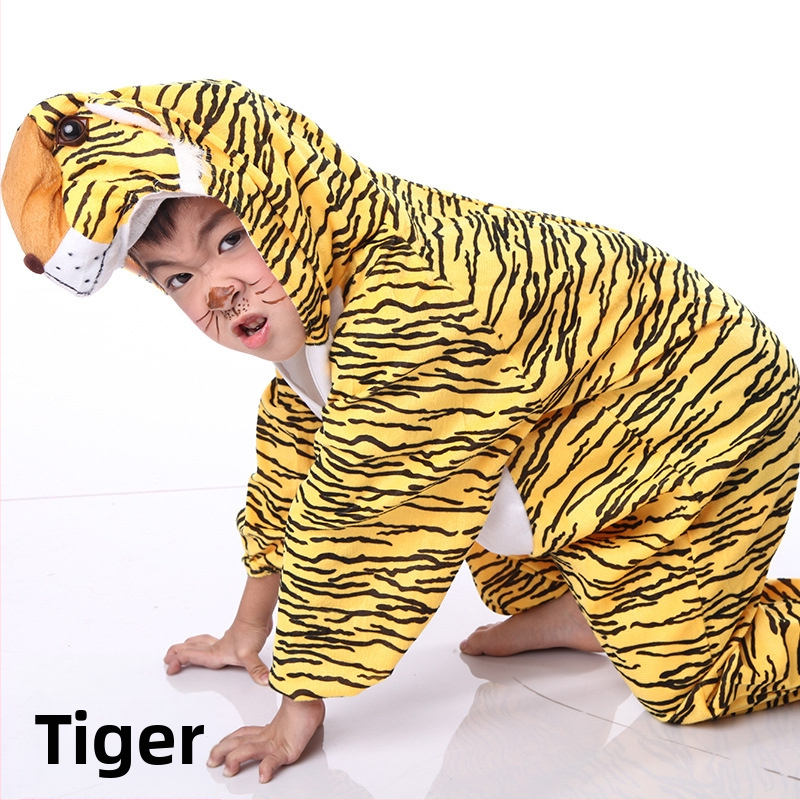 Dječja kazališna odjeća - Crtani stil - Meka kratka pliš materija - Glavni materijal: zecova krzno - Za uzrast 1–3 godine - Dugi rukavi