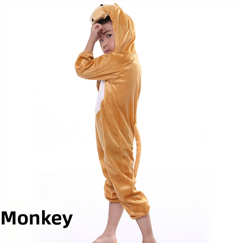 Dječja kazališna odjeća - Crtani stil - Meka kratka pliš materija - Glavni materijal: zecova krzno - Za uzrast 1–3 godine - Dugi rukavi