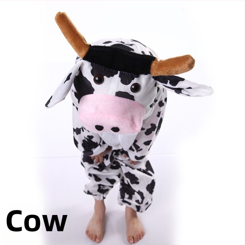 Dječja kazališna odjeća - Crtani stil - Meka kratka pliš materija - Glavni materijal: zecova krzno - Za uzrast 1–3 godine - Dugi rukavi