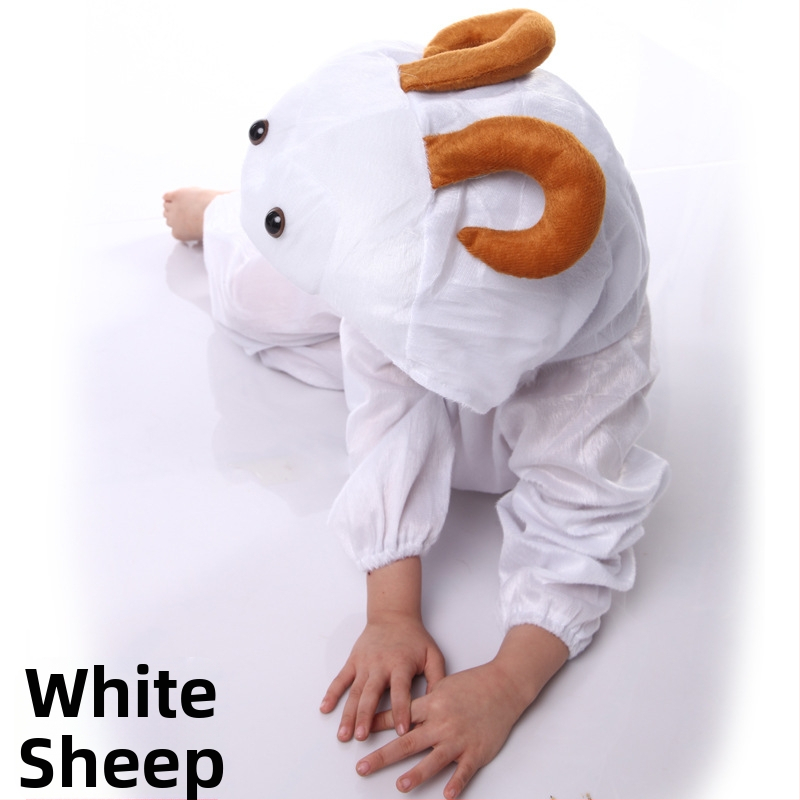 Dječja kazališna odjeća - Crtani stil - Meka kratka pliš materija - Glavni materijal: zecova krzno - Za uzrast 1–3 godine - Dugi rukavi