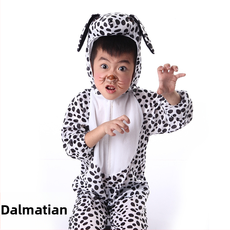 Dječja kazališna odjeća - Crtani stil - Meka kratka pliš materija - Glavni materijal: zecova krzno - Za uzrast 1–3 godine - Dugi rukavi