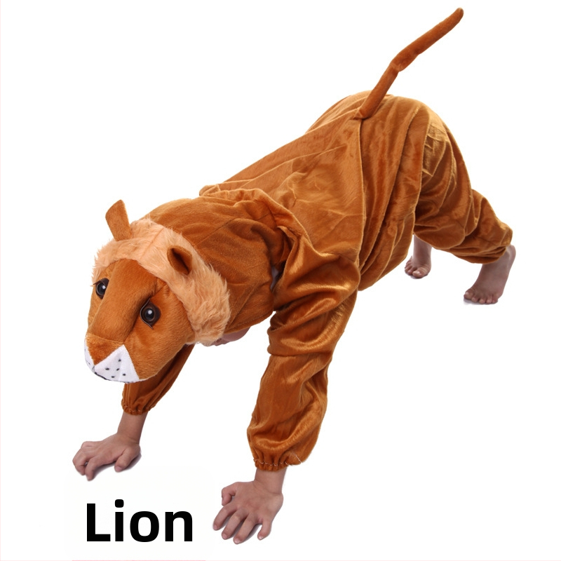 Dječja kazališna odjeća - Crtani stil - Meka kratka pliš materija - Glavni materijal: zecova krzno - Za uzrast 1–3 godine - Dugi rukavi