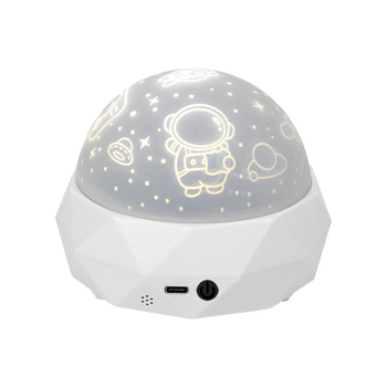 Fantasni astronavt projektor za djecu, noćna svjetiljka sa glazbom, Bluetooth, daljinski upravljač, USB ili ugrađena baterija, bez pametnog upravljanja