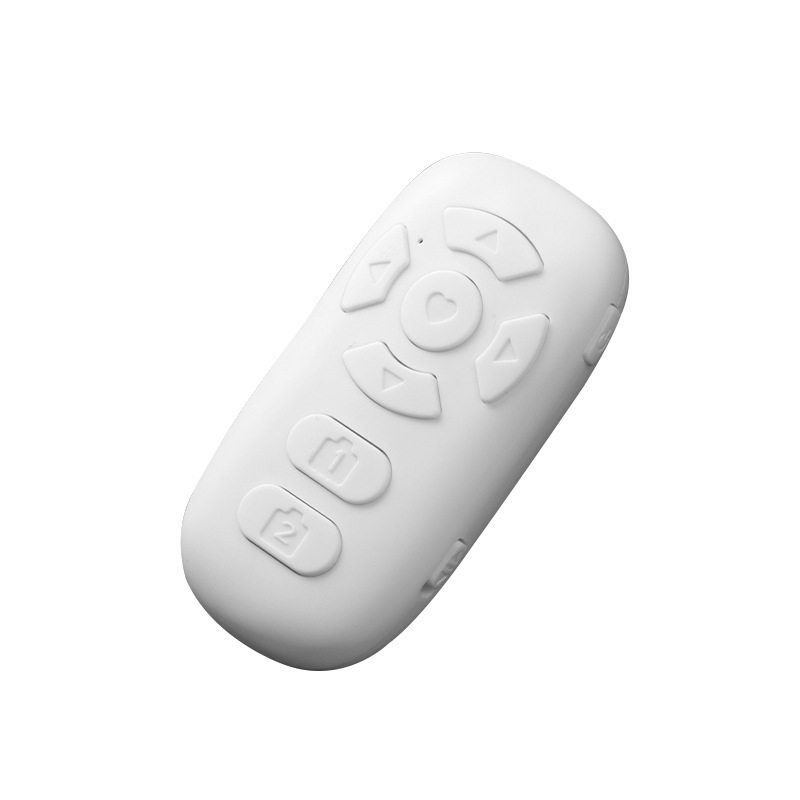 8-tlačkové Bluetooth diaľkové ovládanie (nabíjacia verzia) pre telefón – ovládanie selfie, prechod strán, krátke videá, USB-C nabíjanie, 55 mAh batéria, dosah 10 m, Android/iOS kompatibilný