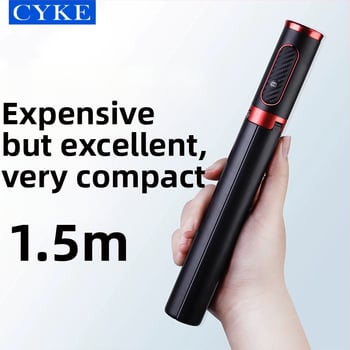 Cyke Bluetooth селфи трипод, удължен, компактна подова/настолна стойка за мобилен телефон NCC (Материал: алуминиева сплав + ABS + PC; Bluetooth: Да; Дистанционно: Включено; Персонализация: Поддържа)