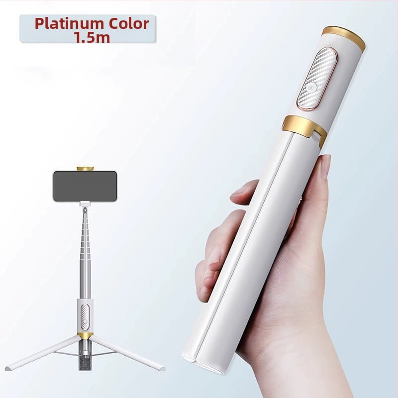 Cyke Bluetooth селфи трипод, удължен, компактна подова/настолна стойка за мобилен телефон NCC (Материал: алуминиева сплав + ABS + PC; Bluetooth: Да; Дистанционно: Включено; Персонализация: Поддържа)