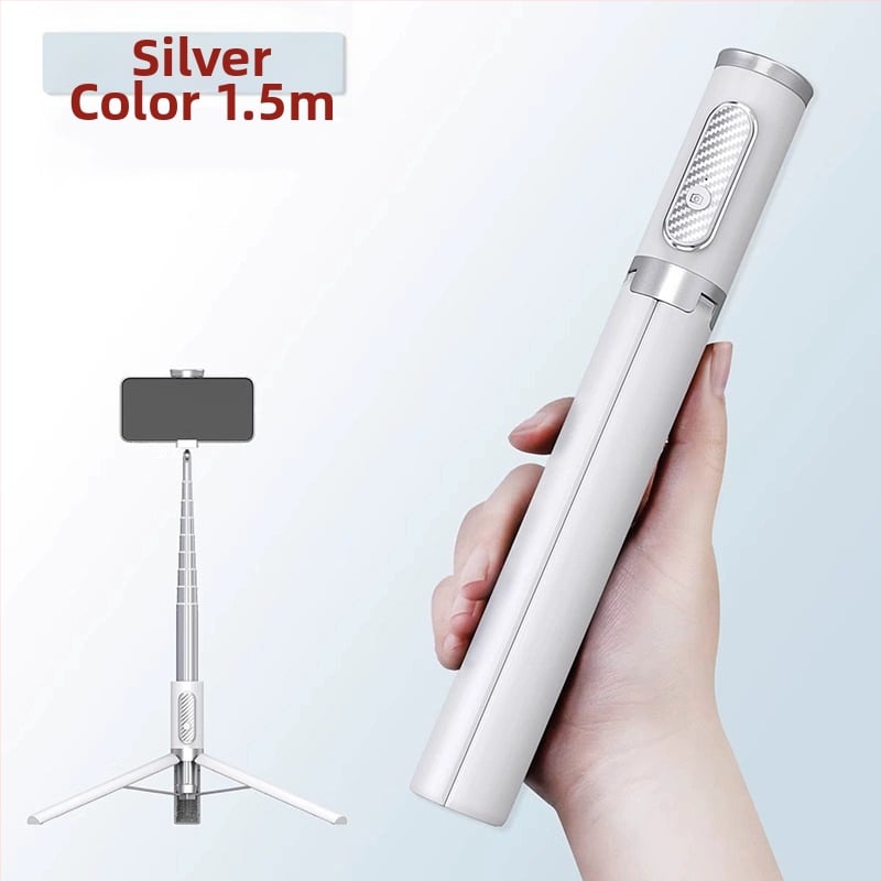 Cyke Bluetooth селфи трипод, удължен, компактна подова/настолна стойка за мобилен телефон NCC (Материал: алуминиева сплав + ABS + PC; Bluetooth: Да; Дистанционно: Включено; Персонализация: Поддържа)