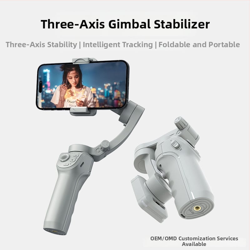 Ručni stabilizator za pametni telefon s tri osi, praćenje lica, Bluetooth, daljinski upravljač, model M01