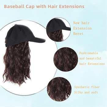 Σύντομη σγουρή περούκα με καπέλο-στυλ, τρίχες από υψηλής θερμοκρασίας σύρμα, φράντζες: ευθείες ή κεκλιμένες, στυλ Star Fashion, μηχανική επεξεργασία